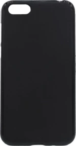 Θήκη σιλικόνης διαφανή με mat πλάτη για Huawei Y5/Y5 Prime 2018 - μαύρο