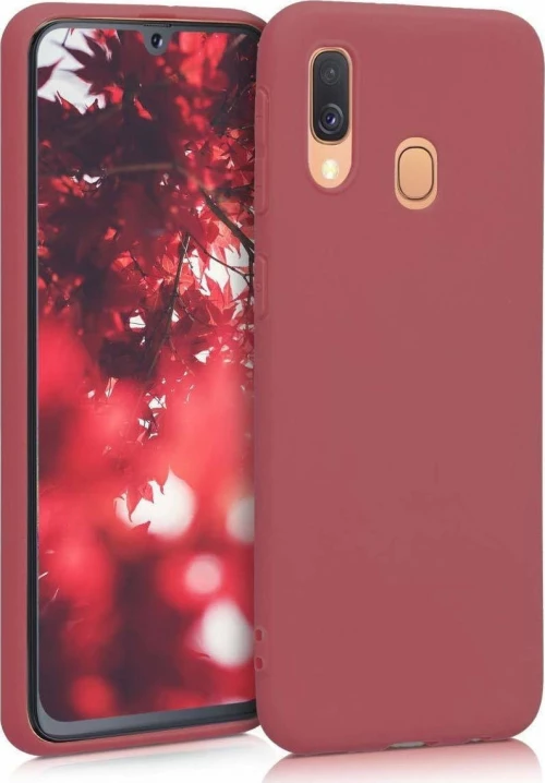 Back Cover Σιλικόνης Μπορντό (Galaxy A40)