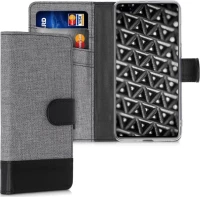 KWmobile Wallet Grey / Black (Huawei P40)