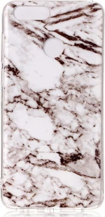 Huawei Y6 2018/Y6 Prime 2018 Λεπτή Θήκη Σιλικόνης Marble White Back Cover (oem)