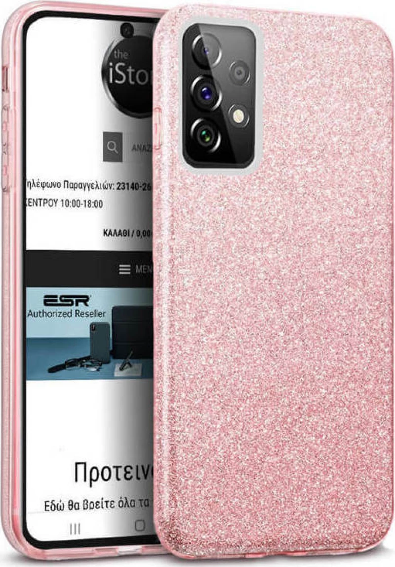 Hybrid Strass Pink Case Samsung Galaxy A52