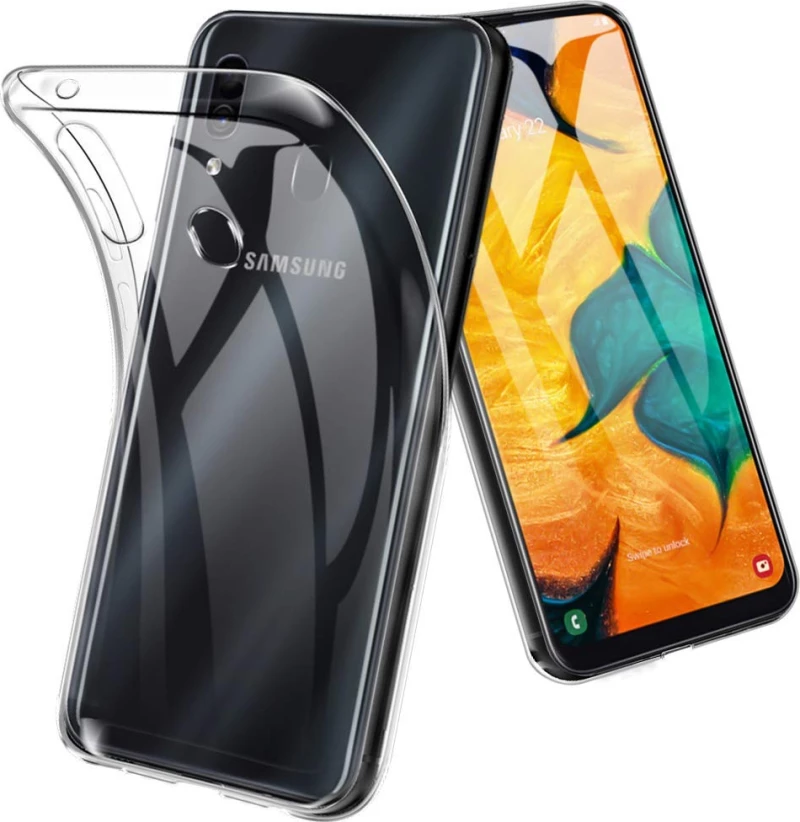 Back Cover Σιλικόνης Διάφανο (Galaxy A20e)