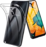 Back Cover Σιλικόνης Διάφανο (Galaxy A20e)
