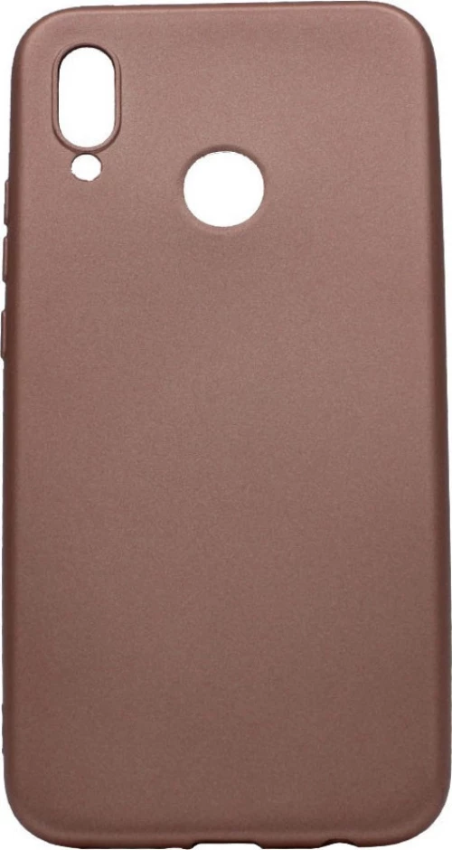 Θήκη σιλικόνης TPU Gel Ultra Thin mat για Huawei P20 Lite - ροζ χρυσό