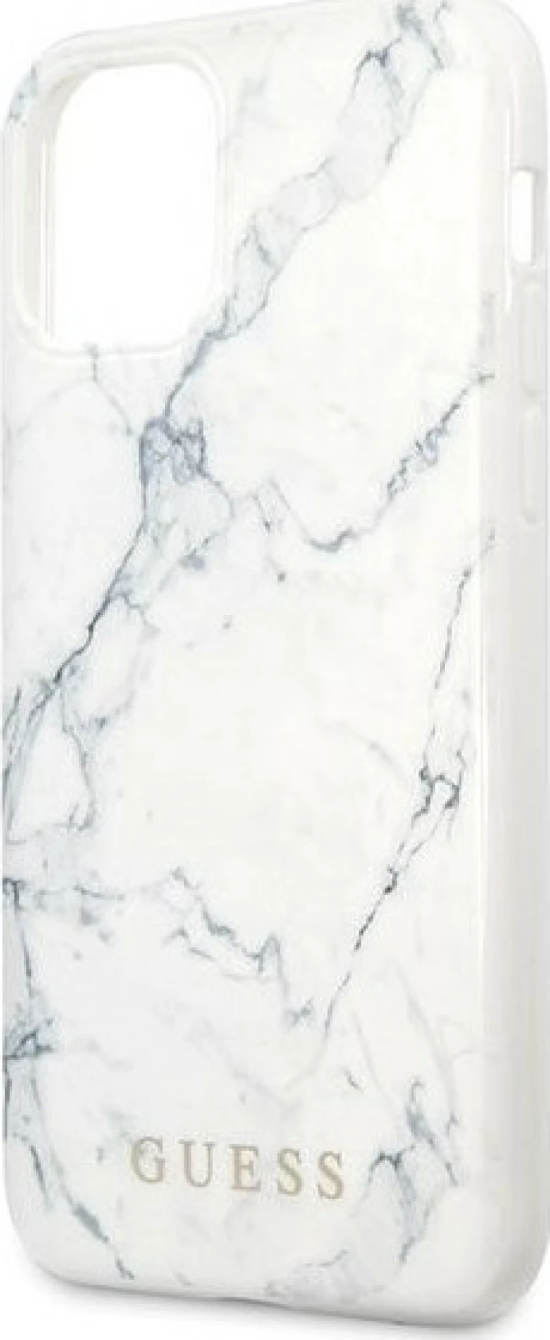 Guess Marble Back Cover Σιλικόνης Λευκό (iPhone 11 Pro Max)