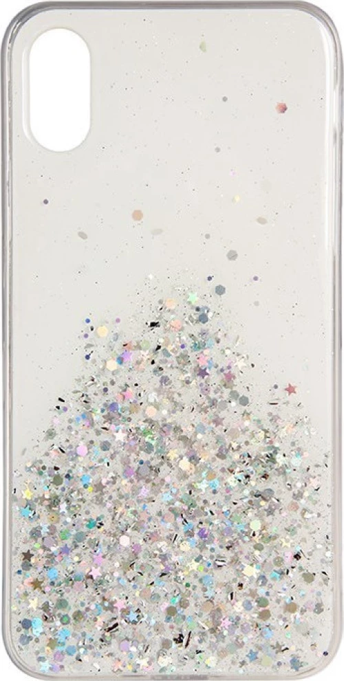 ΘΗΚΗ TPU SILICONE CASE ΓΙΑ IPHONE X/XS WHITE GLITTER 100.329