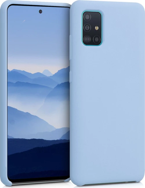 Matt Back Cover Σιλικόνης Γαλάζιο (Galaxy A41)