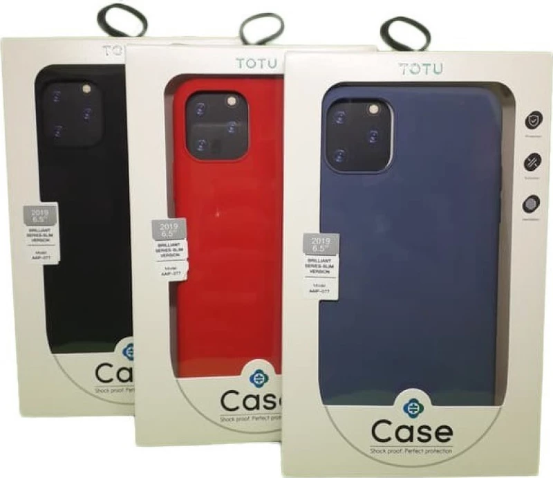KOKKINH ΘΗΚΗ IPHONE 11 PRO MAX TOTU DESIGN BRILLIANT SERIES SILICONE SOFT TOUCH CASE AAIP-076/PROMAX/RED