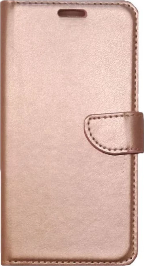 Book Δερματίνης Stand Χρυσή-Ροζ (Xiaomi Redmi Note 8)