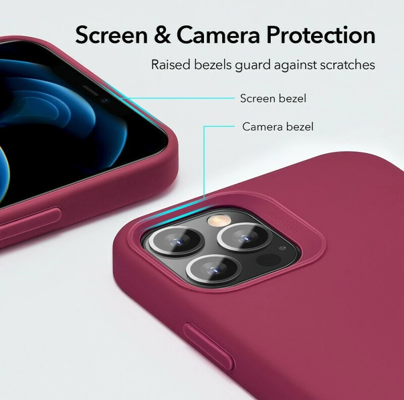 ESR Cloud Back Cover Σιλικόνης Red Wine (iPhone 12 Pro Max)