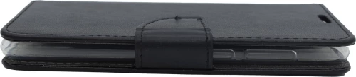 Θήκη flip με υποδοχή καρτών και δυνατότητα STAND για Huawei Mate 10 Lite - μαύρο