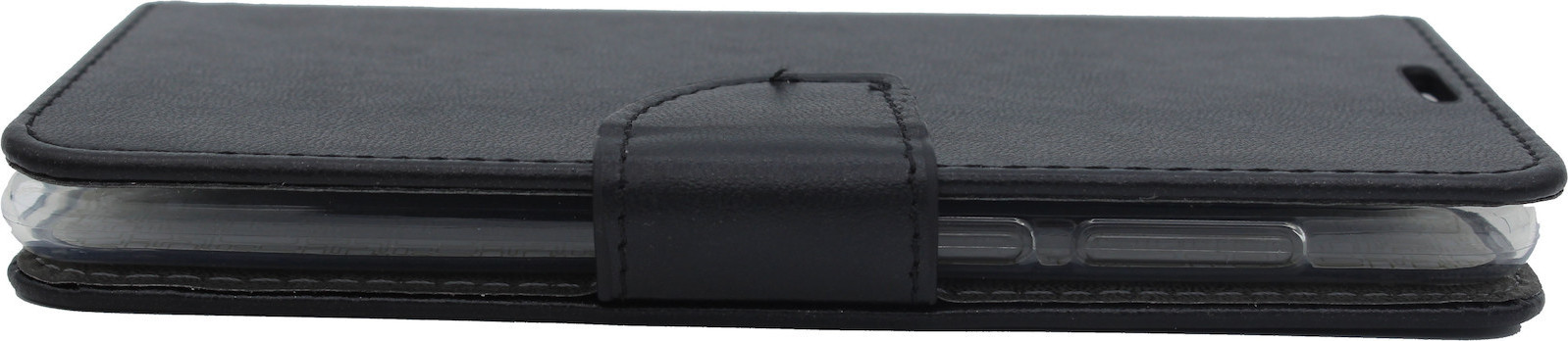 Θήκη flip με υποδοχή καρτών και δυνατότητα STAND για Huawei Mate 10 Lite - μαύρο