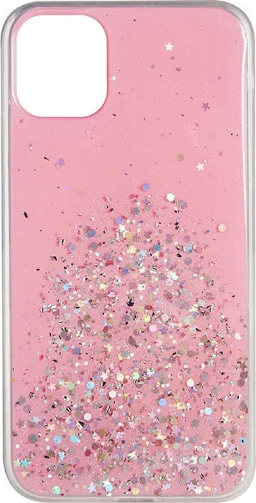 ΘΗΚΗ TPU SILICONE CASE ΓΙΑ IPHONE 11 PRO PINK GLITTER 100.340