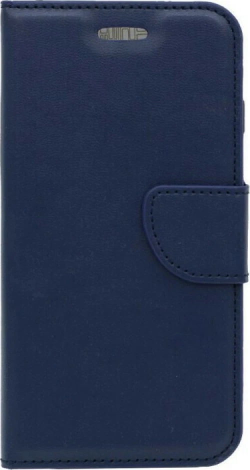Θήκη flip με δυνατότητα STAND για Huawei P8 - σκούρο μπλε