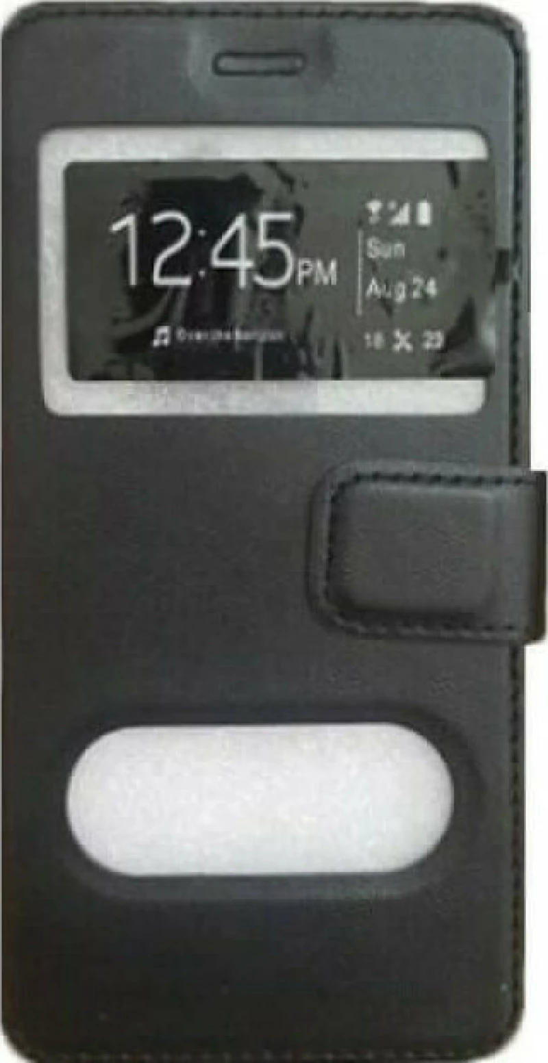 Θήκη flip με Call Display,δυνατότητα απάντησης και STAND για LG G3 - Μαύρο
