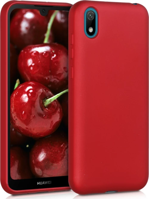 KWmobile Back Cover Σιλικόνης Metallic Dark Red (Huawei Y5 2019)