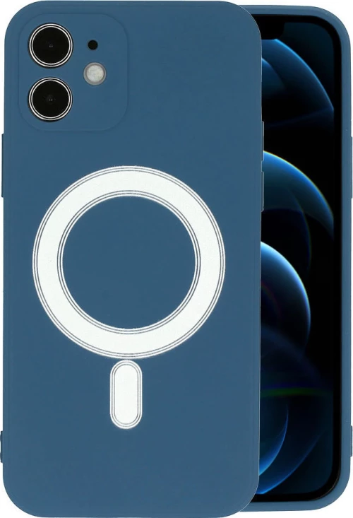 Tel Protect MagSilicone Case Θήκη Σιλικόνης Συμβατή με MagSafe - Navy Blue (iPhone 12)