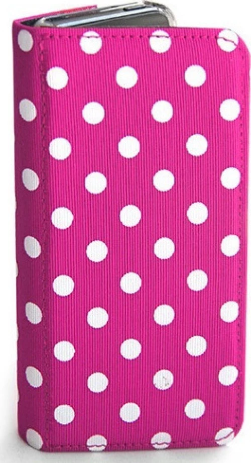 IPHONE 6/6S ΡΟΖ ΜΕ ΛΕΥΚΑ ΠΟΥΑ ΘΗΚΗ ΒΟΟΚ DADO (OEM)