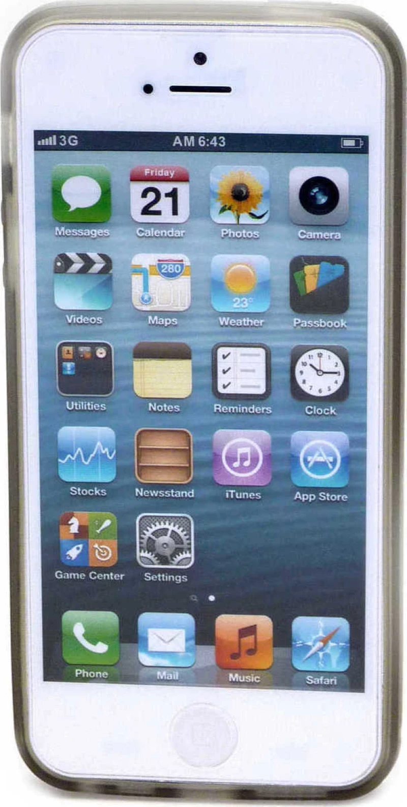 Ancus Silicone Glow Back Cover Black (iPhone 5/5s/SE)
