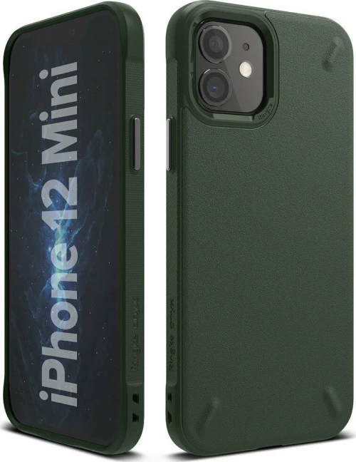 Ringke Onyx Durable Back Cover Σιλικόνης Πράσινο (iPhone 12 mini)