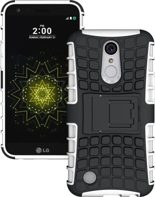 Rugged Back Cover Λευκό (LG K10 2017)