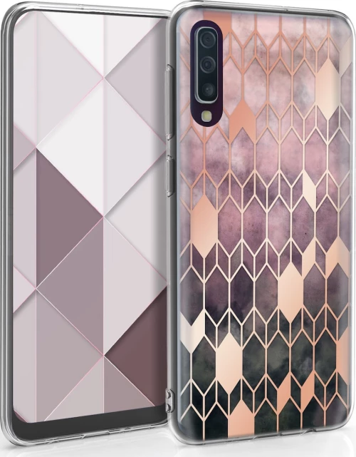 KWmobile Glory Back Cover Dark Pink/Rose Gold (Galaxy A50)