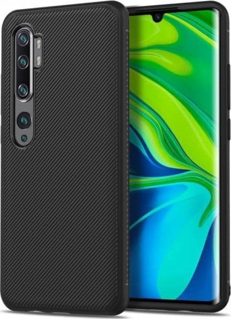 Θήκη Κάλυμμα Πλάτης Jazz Series TPU για Xiaomi Mi Note 10/ Mi Note 10 Pro Μαύρη OEM