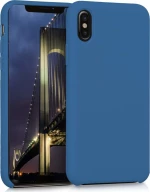 Samsung Galaxy A7 (2018) A750F Silicone Case Soft Flexible Rubber Cover - Navy blue