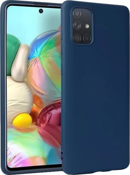 Θήκη Silky And Soft για Samsung A71 - σκούρο μπλέ