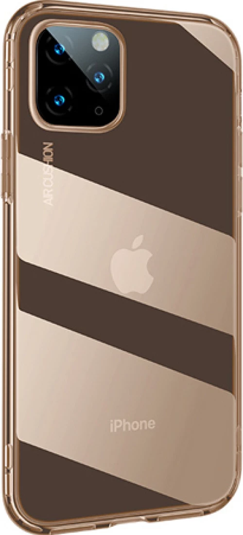 Baseus Airbag Back Cover Σιλικόνης Transparent Gold (iPhone 11 Pro Max)