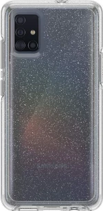 Samsung Galaxy A51 - Case Clear Crystal Glitter Shiny Sparkle Silver (oem)