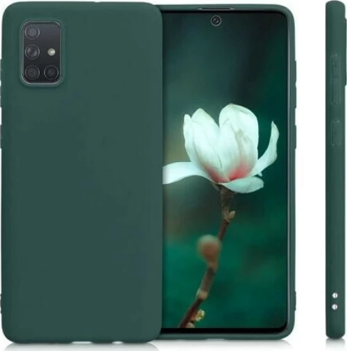Θήκη TPU Slim (1.5mm) για Samsung A51 - σκούρο πράσινο