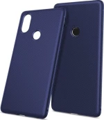 Θήκη TPU Σιλικόνης με Διαγώνιες Γραμμές για Xiaomi Mi 8 SE - Σκούρο Μπλε
