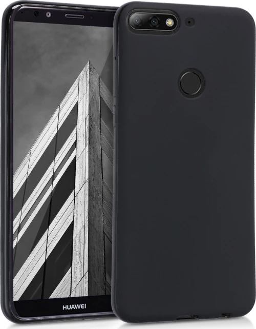 Back Cover Σιλικόνης Matt Μαύρο (Huawei Y6 Prime 2018)