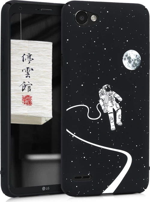 KWmobile Astronaut and Moon Back Cover Σιλικόνης Μαύρο (LG Q6)