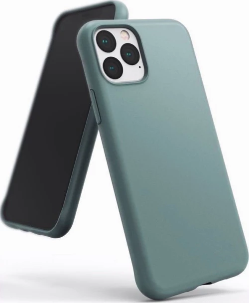 Θήκη σιλικόνης TPU Ultra Slim 0.3mm soft mat για iPhone 11 Pro - πετρόλ