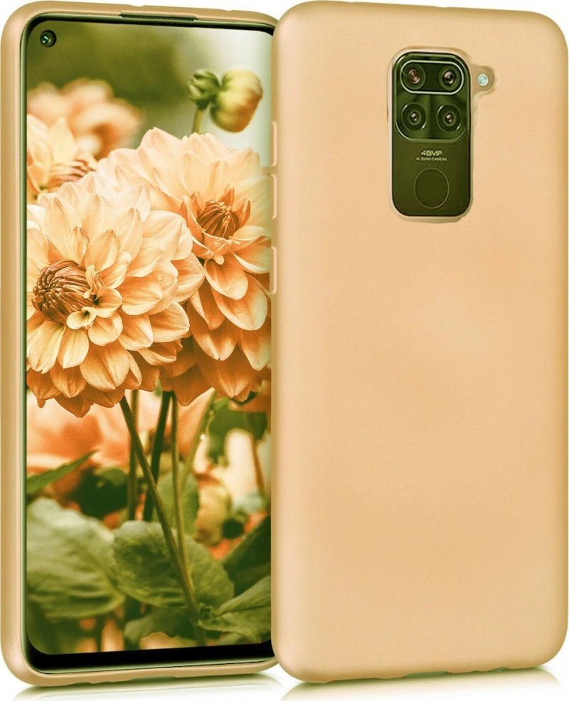 100.0630 Xiaomi Redmi Note 9 Silky and Soft Touch Finish Back Cover Case METALLIC GOLD OEM