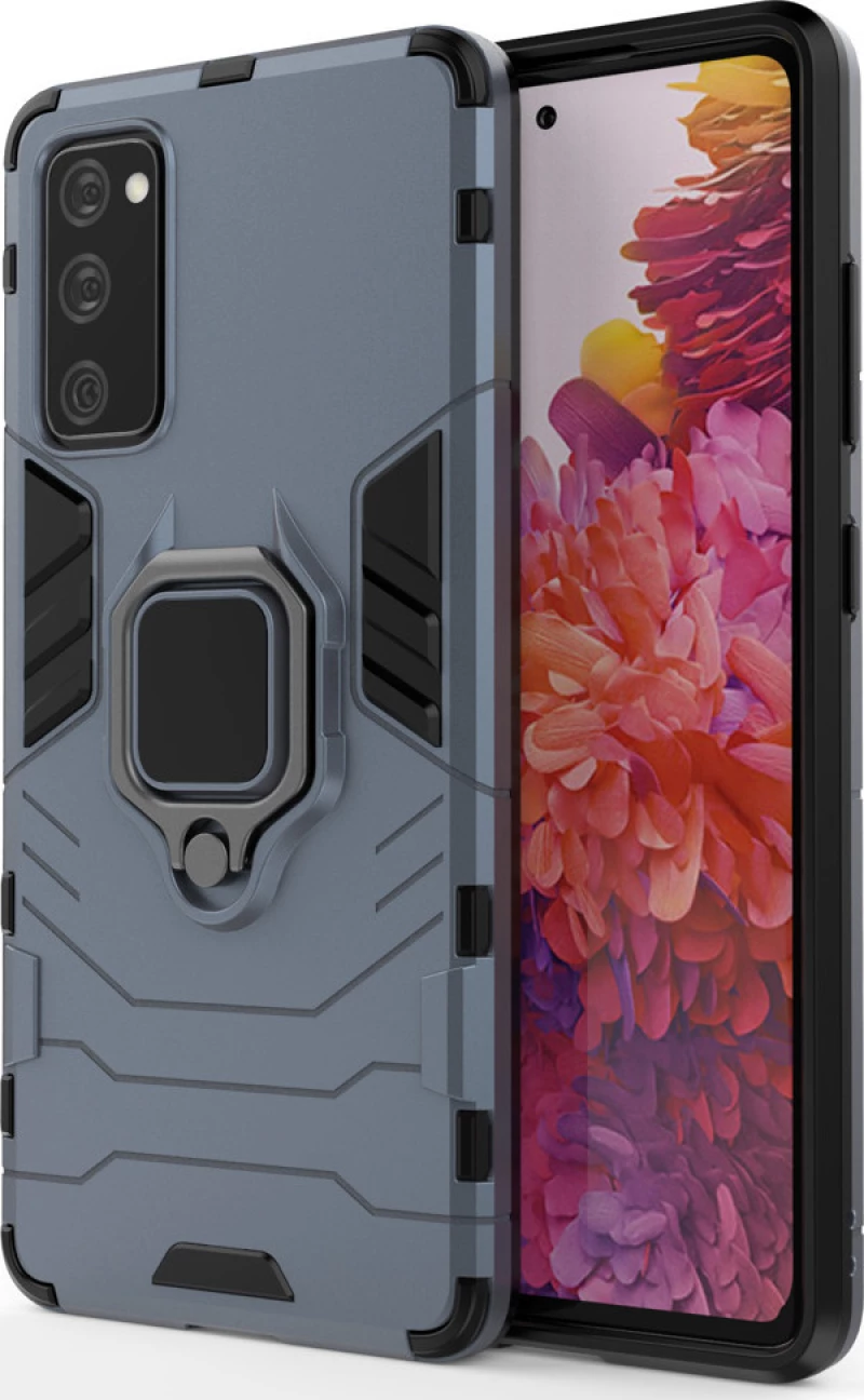Hurtel Ring Armor Back Cover Πλαστικό Μπλε (Galaxy S20 FE)