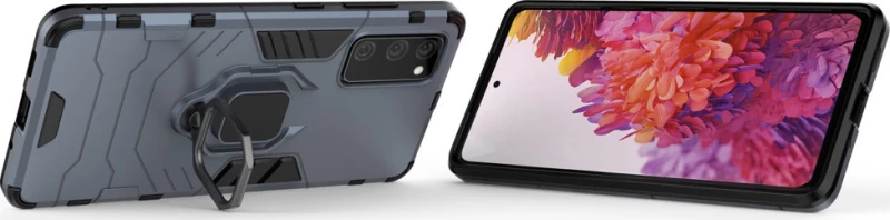 Hurtel Ring Armor Back Cover Πλαστικό Μπλε (Galaxy S20 FE)