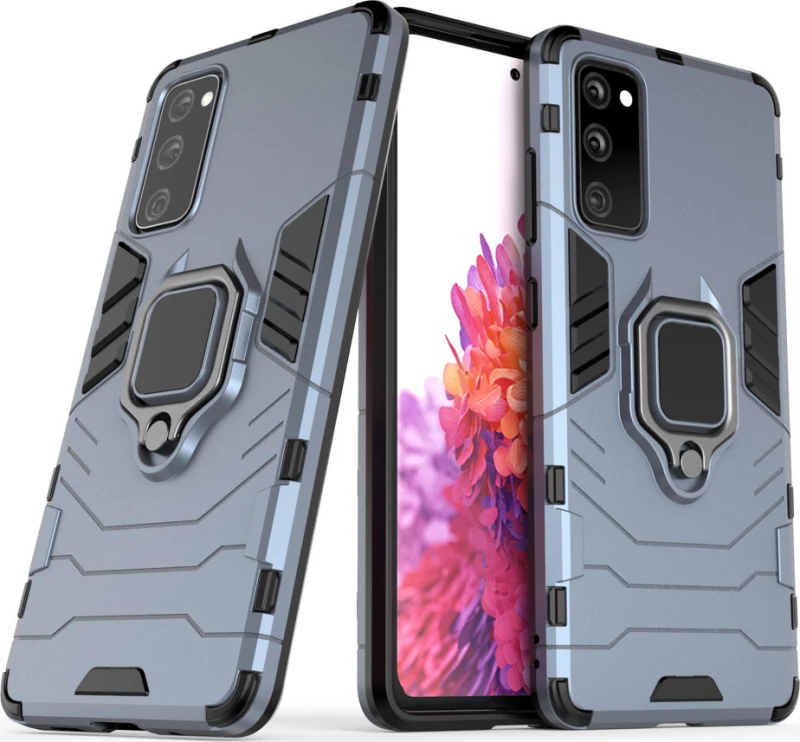 Hurtel Ring Armor Back Cover Πλαστικό Μπλε (Galaxy S20 FE)