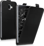 KWmobile Vertical Flip Μαύρο (Galaxy J6+)