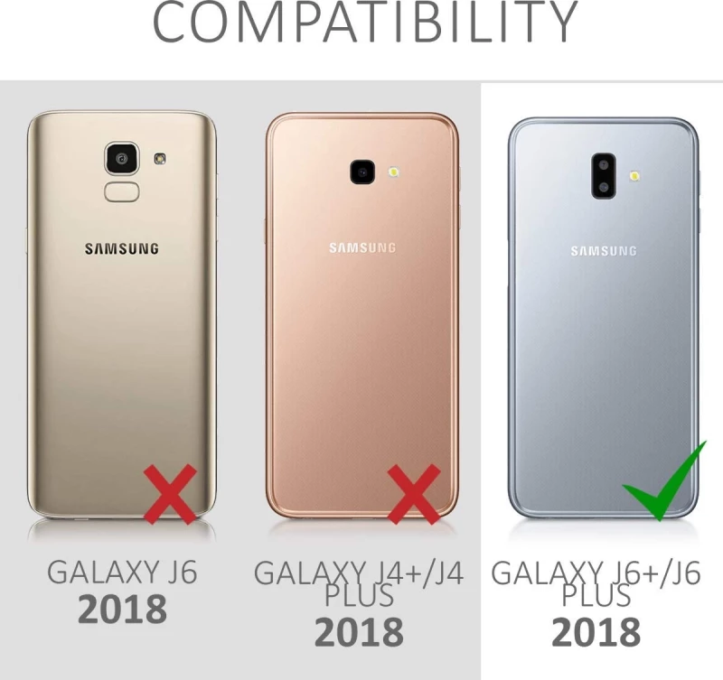 KWmobile Vertical Flip Μαύρο (Galaxy J6+)