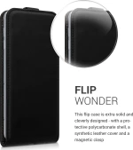 KWmobile Vertical Flip Μαύρο (Galaxy J6+)
