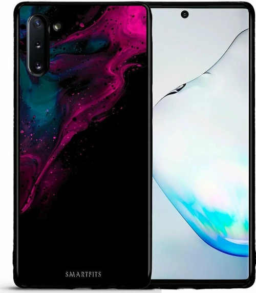 Watercolor Pink Black - Samsung Note 10 θήκη