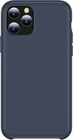 MIDNIGHT BLUE IPHONE 11PROMAX TOTU DESIGN BRILLIANT SERIES SILICONE SOFT TOUCH CASE AAIP-076/11PROMAX/BLUE