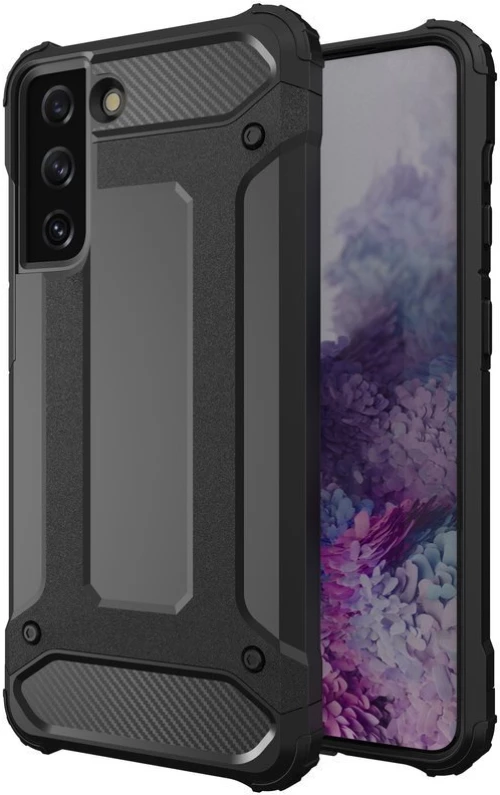 Hybrid Armor Case Tough Rugged Cover for Samsung Galaxy S21 Ultra 5G black
