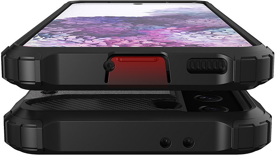 Hybrid Armor Case Tough Rugged Cover for Samsung Galaxy S21 Ultra 5G black