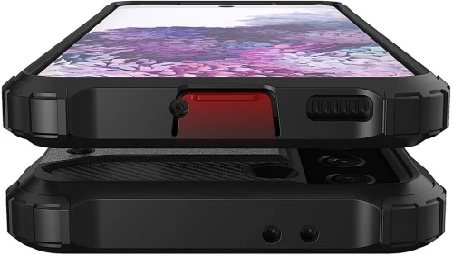 Hybrid Armor Case Tough Rugged Cover for Samsung Galaxy S21 Ultra 5G black