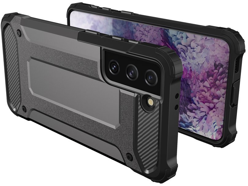 Hybrid Armor Case Tough Rugged Cover for Samsung Galaxy S21 Ultra 5G black