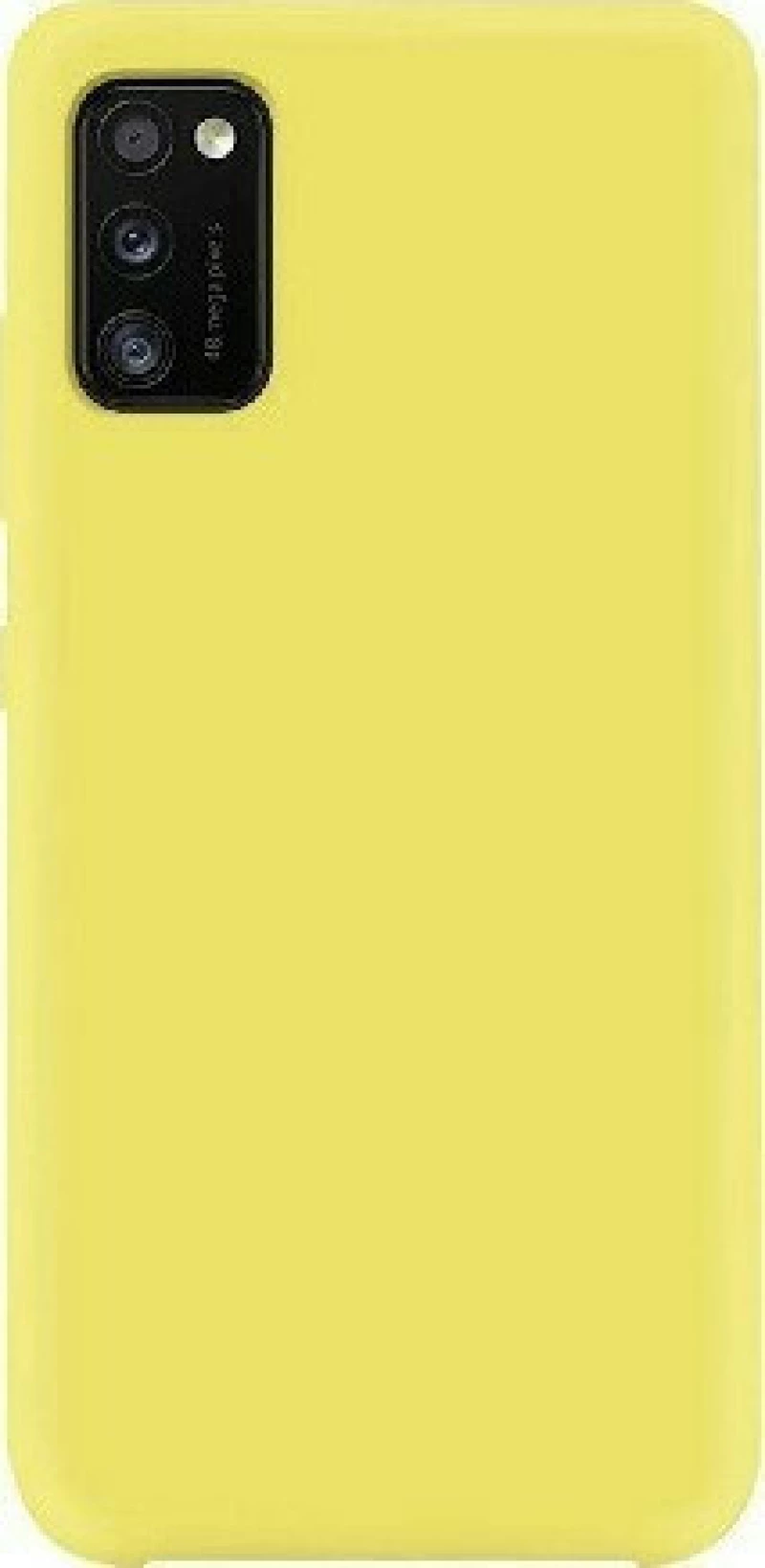 Θήκη σιλικόνης TPU Ultra Slim 0.3mm soft υφή matte για Samsung A41 - Κίτρινο